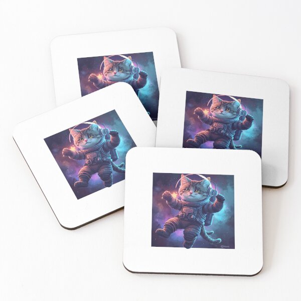 Item preview, Cute Astronaut Cat Space Cat Galaxy Cat Cartoon designed and sold by INDEEDME.