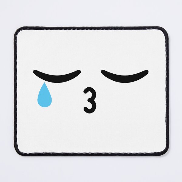 Item preview, Cute kawaii kissing crying face designed and sold by BlushyPrint.