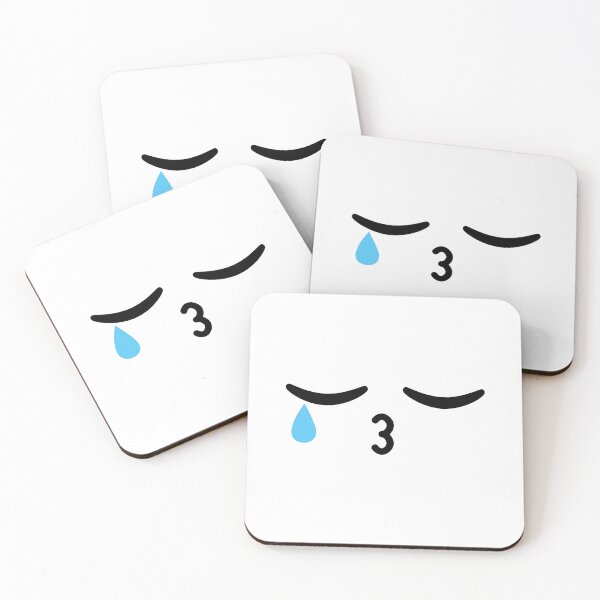 Item preview, Cute kawaii kissing crying face designed and sold by BlushyPrint.