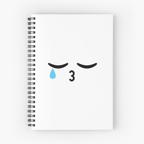 Item preview, Cute kawaii kissing crying face designed and sold by BlushyPrint.