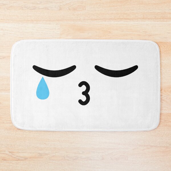 Item preview, Cute kawaii kissing crying face designed and sold by BlushyPrint.