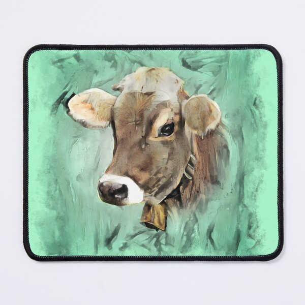 Item preview, Cute Pretty Cow Portrait | Adorable Farm Animal Art designed and sold by Lainey1978.