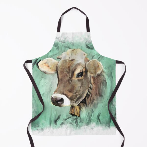 Item preview, Cute Pretty Cow Portrait | Adorable Farm Animal Art designed and sold by Lainey1978.
