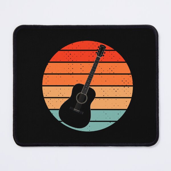 Item preview, The Acoustic Guitar Retro Sunset designed and sold by GiraffeandStuff.