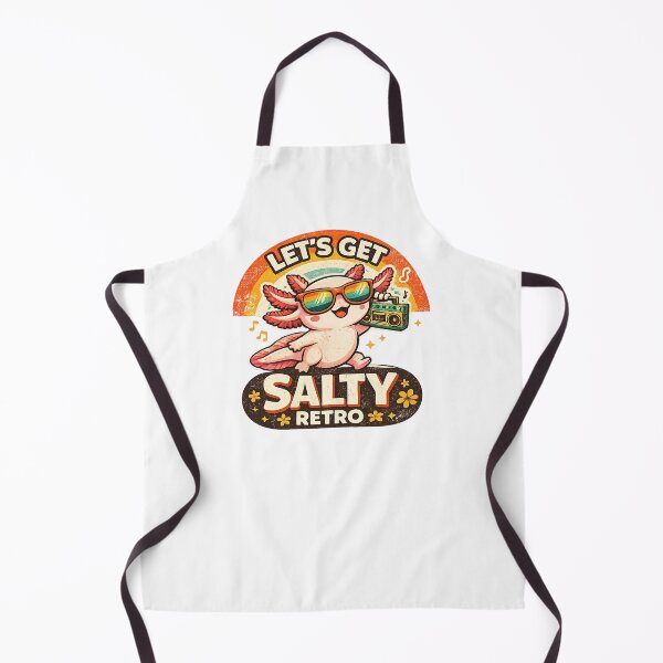 Item preview, Let’s Get Salty Retro Axolotl designed and sold by RetroPop23.