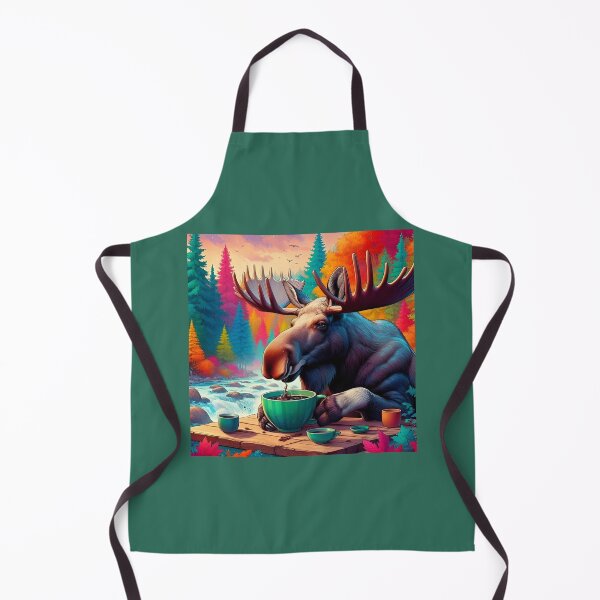 Item preview, Moose Drinking Coffee: “Moose Macchiato” designed and sold by The Coffee Critters.