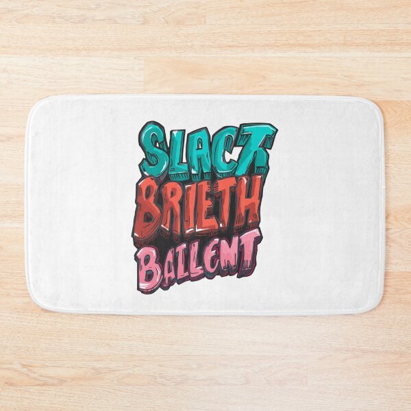 Item preview, SLACZ BRIETH BALLENT – Colorful Graffiti Typography designed and sold by Joyfulfabric.