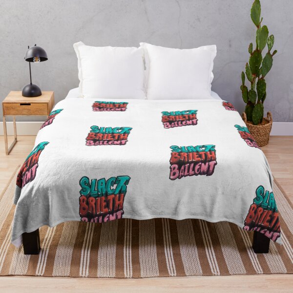 Item preview, SLACZ BRIETH BALLENT – Colorful Graffiti Typography designed and sold by Joyfulfabric.