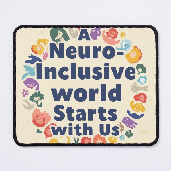 Item preview, A Neuro-Inclusive World Starts With Us | Inclusion Quote designed and sold by YvkafromPoland.