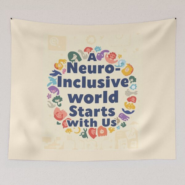 Item preview, A Neuro-Inclusive World Starts With Us | Inclusion Quote designed and sold by YvkafromPoland.