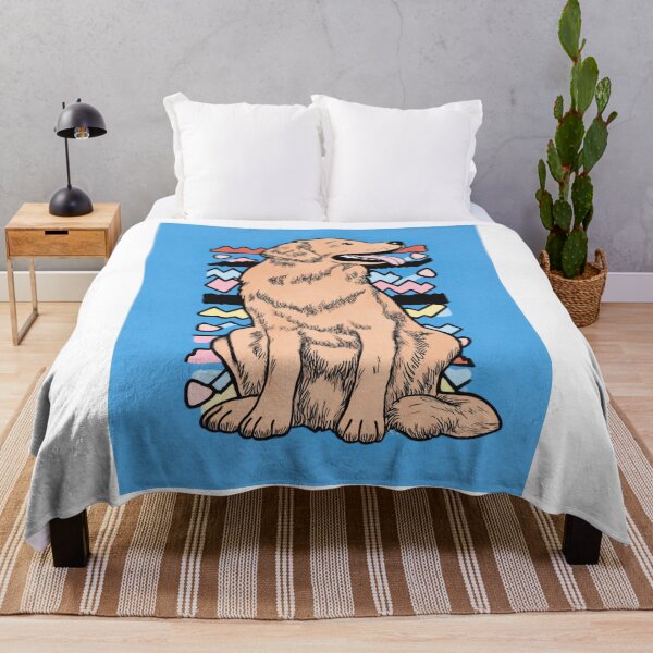 Item preview, Golden Retriever with Geometric Background designed and sold by lautir.