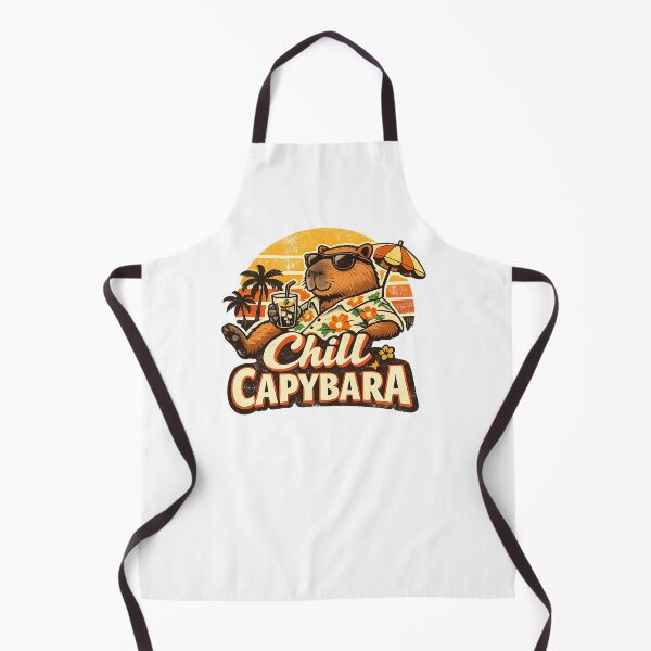 Item preview, Chill Capybara Retro Summer Vibes designed and sold by RetroPop23.