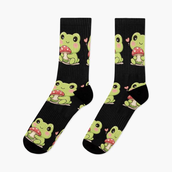 Item preview, Cute frog with mushroom designed and sold by franky-and-art.
