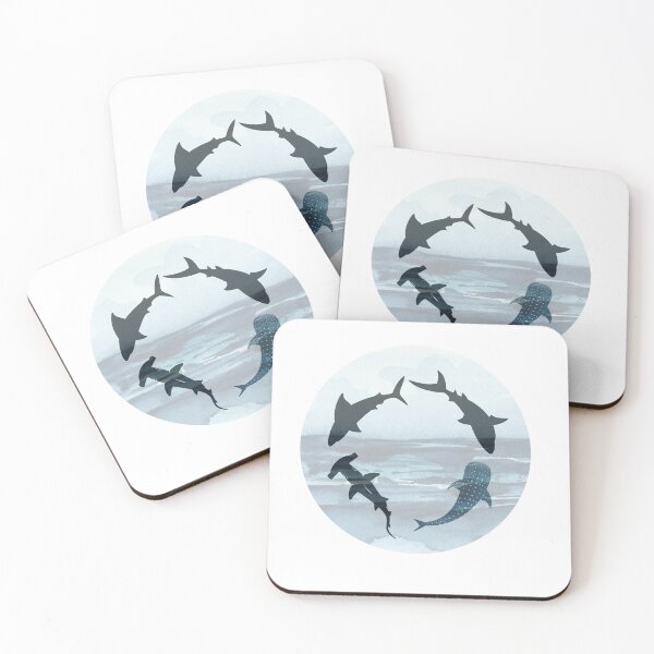 Item preview, Shark Circle Design designed and sold by ColorNest Designs.