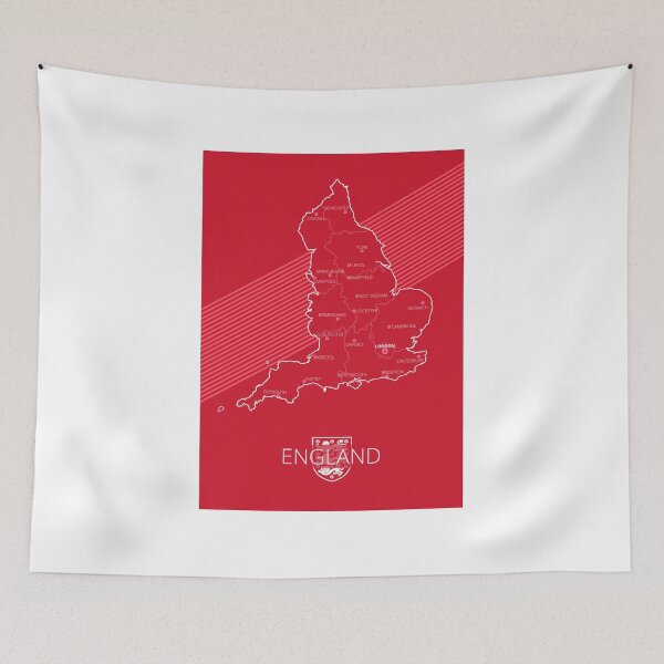 Item preview, England Map designed and sold by The Politics Shop.