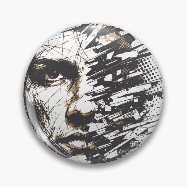 Item preview, A face dissolving into abstract lines creates a powerful visual metaphor. The fragmented structure gives a modern artistic feel. designed and sold by Dejbar.