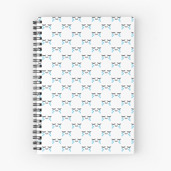 Item preview, Cute kawaii owo crying face pattern designed and sold by BlushyPrint.