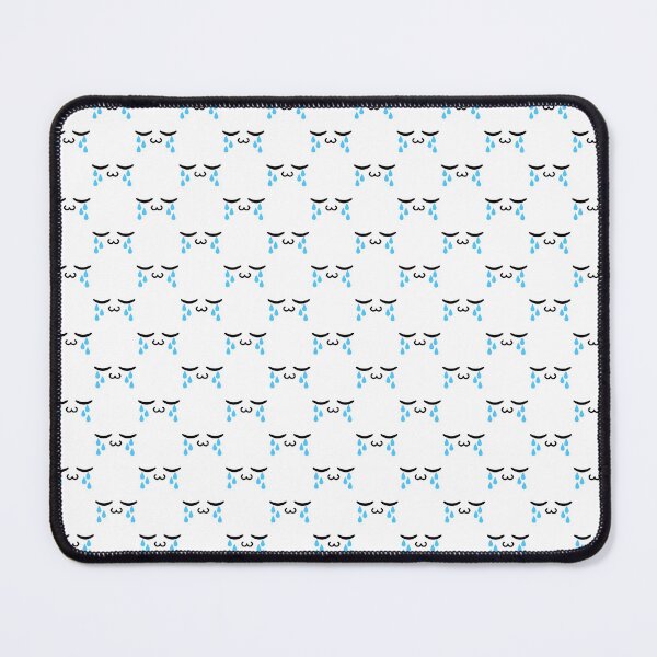 Item preview, Cute kawaii owo crying face pattern designed and sold by BlushyPrint.