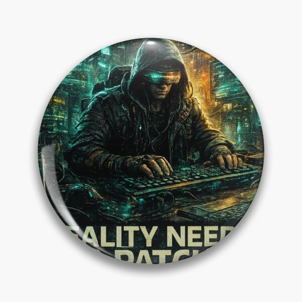 Artikelvorschau, Systemupdate: Die Realität braucht einen Patch – Cyberpunk Hacker Design entworfen und verkauft von VoidLaughs.