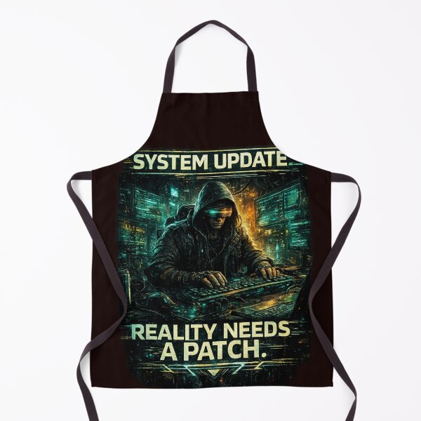 Item preview, System Update: Reality Needs a Patch – Cyberpunk Hacker Design designed and sold by VoidLaughs.