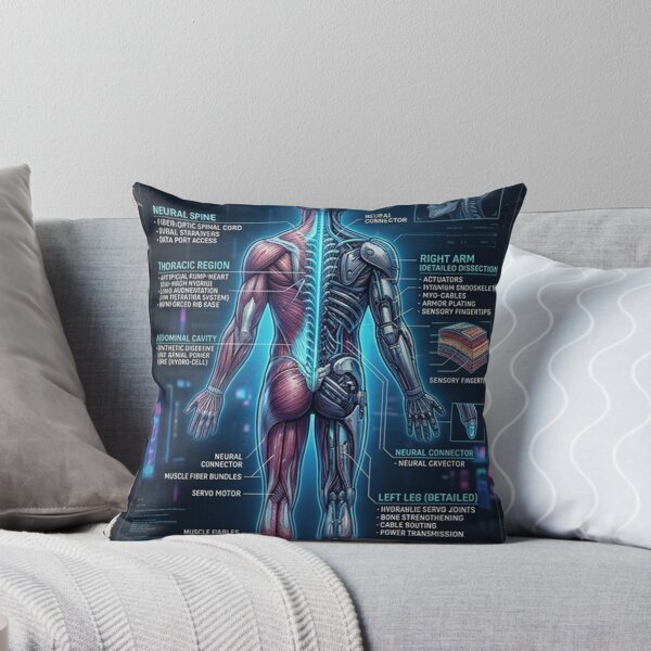 Item preview, cyber punk mechanical anatomy poster designed and sold by helderpoeta.