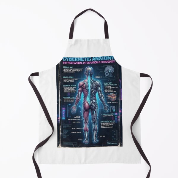 Item preview, cyber punk mechanical anatomy poster designed and sold by helderpoeta.