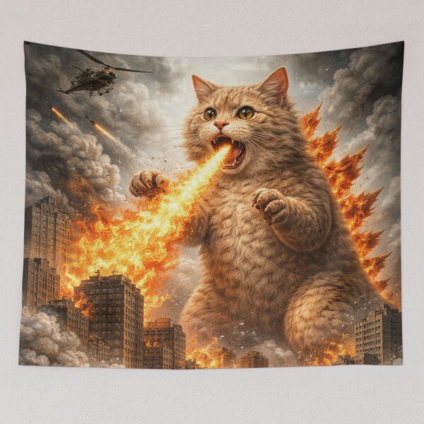 Item preview, Kaiju Kitty designed and sold by Theweirdwarehouse.