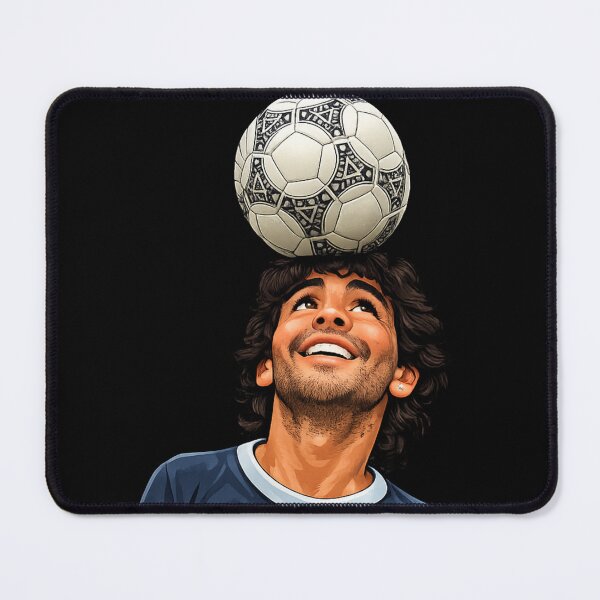 Item preview, Maradona balancing a soccer ball designed and sold by Imprearte.