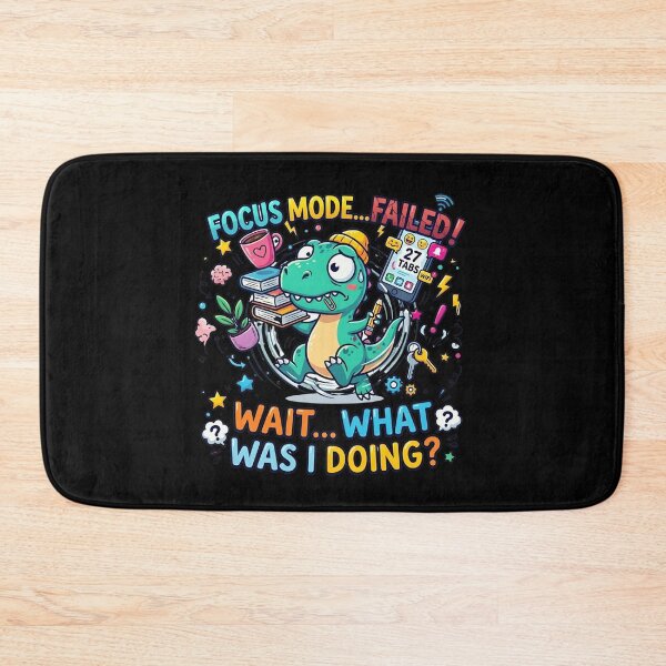Item preview, ADHD Rex - Focus Mode Failed Running in Circles Dinosaur Sticker designed and sold by WowDezign.