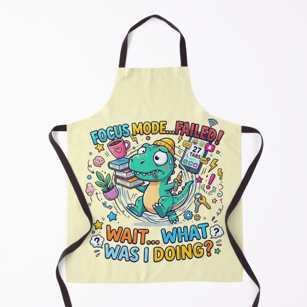 Item preview, ADHD Rex - Focus Mode Failed Running in Circles Dinosaur Sticker designed and sold by WowDezign.