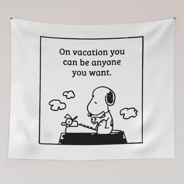 Item preview, snoopy reading people we meet on vacation emily henry quote designed and sold by liveawhimsylife.
