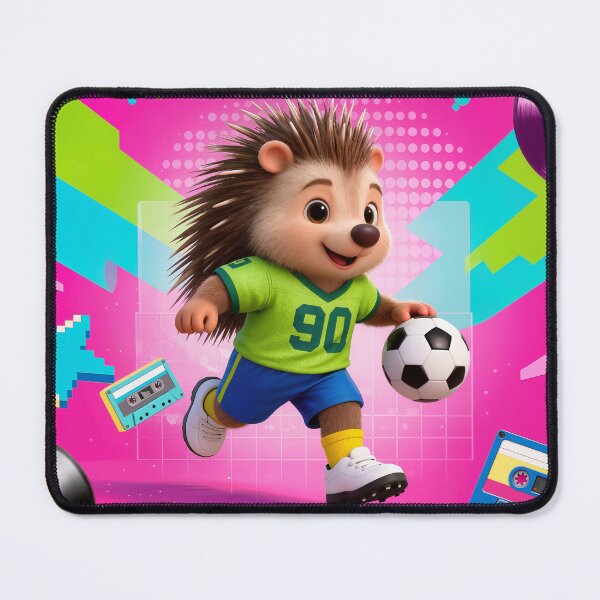 Item preview, Neon Porcupine: Soccer Star designed and sold by SynthRaccoon.