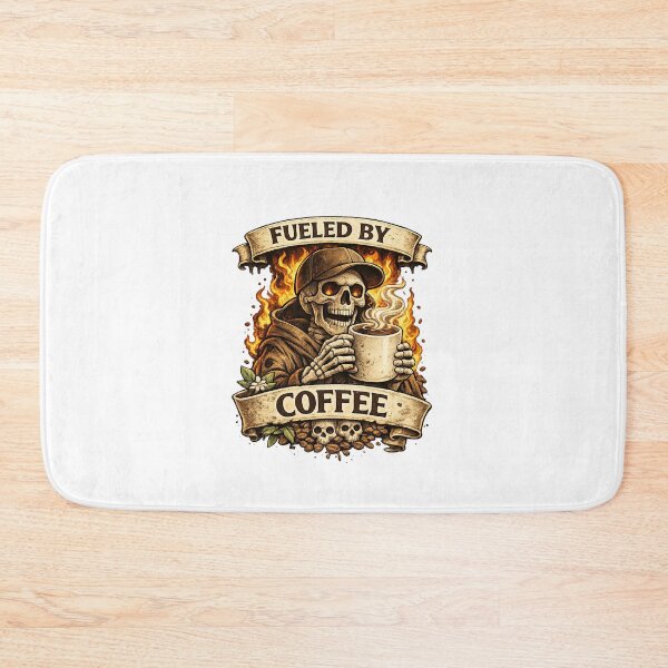 Item preview, Fueled By Coffee Skull Vintage designed and sold by RetroPop23.