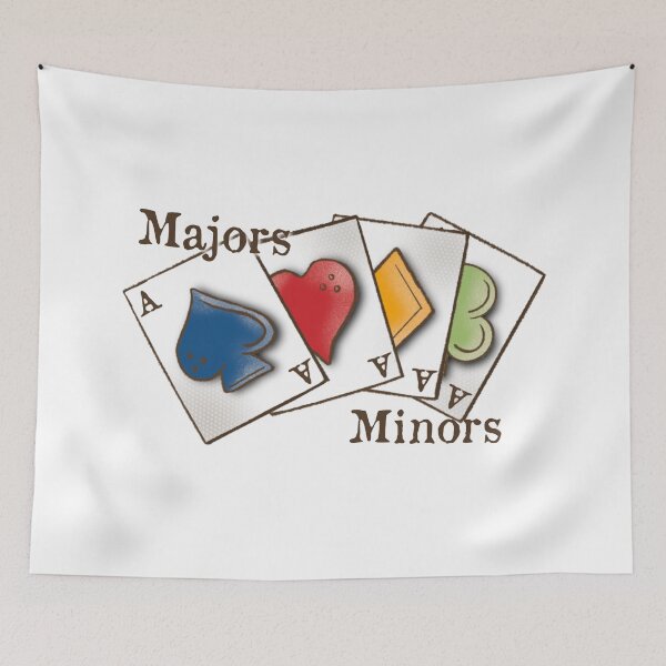 Item preview, Bridge Card Game, Majors Minors, cartoon,  designed and sold by DebbieJoyArt.