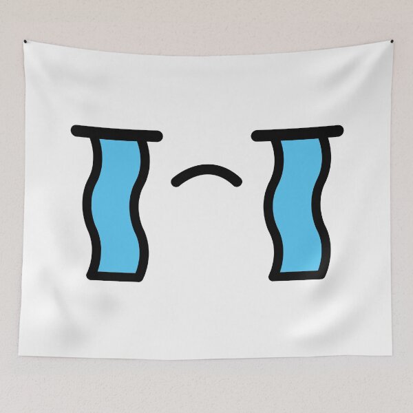 Item preview, Adorable kawaii sad crying face designed and sold by BlushyPrint.