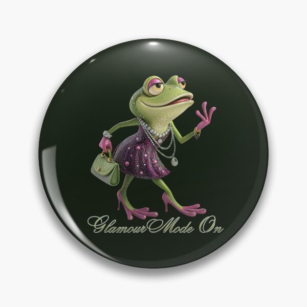 Item preview, Fabulous Fashionista Frog Character Illustration designed and sold by All About DigiCraft by Fedelina.