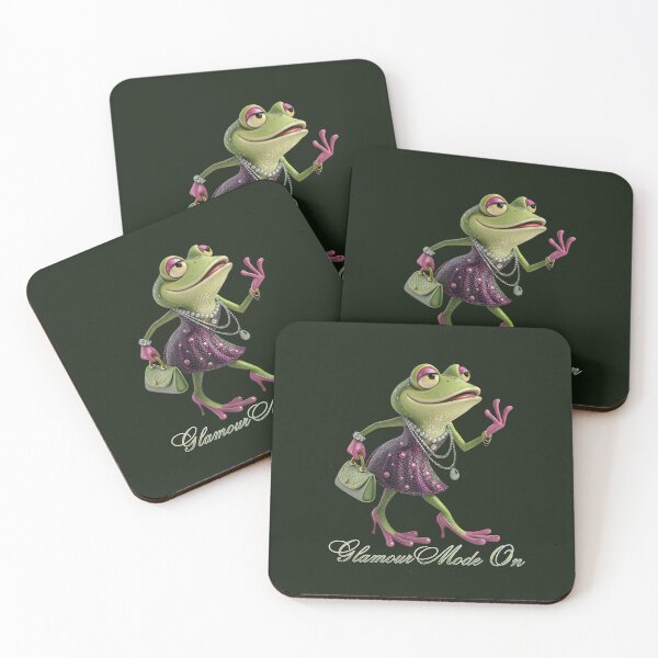 Item preview, Fabulous Fashionista Frog Character Illustration designed and sold by All About DigiCraft by Fedelina.