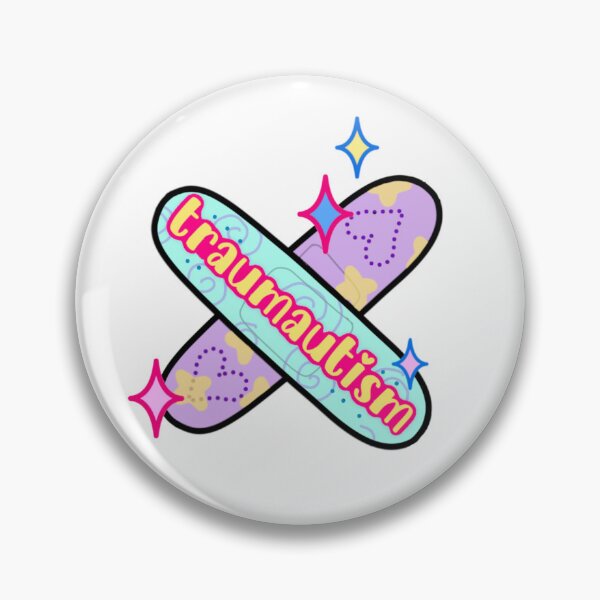 Item preview, traumautism  y2k style sticker designed and sold by Reverie'sRealm.
