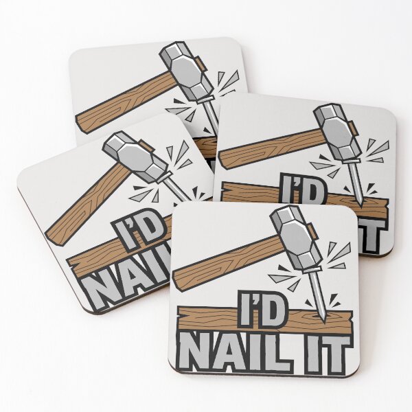 Item preview, I'd Nail It Hammer Pun designed and sold by KeremYurtseven.