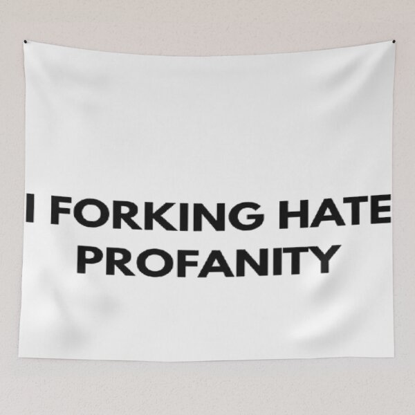 Item preview, i hate profanity designed and sold by bubbleejoy.