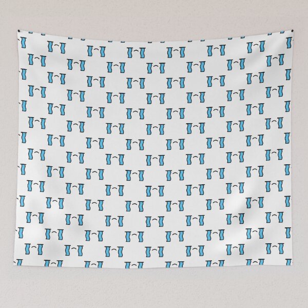 Item preview, Adorable kawaii sad crying face pattern designed and sold by BlushyPrint.