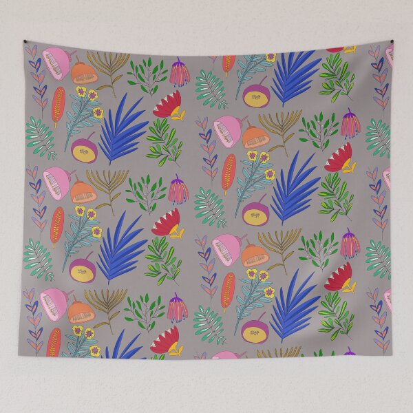 Item preview, Vibrant Floral Montage Pattern designed and sold by vallisrowe.