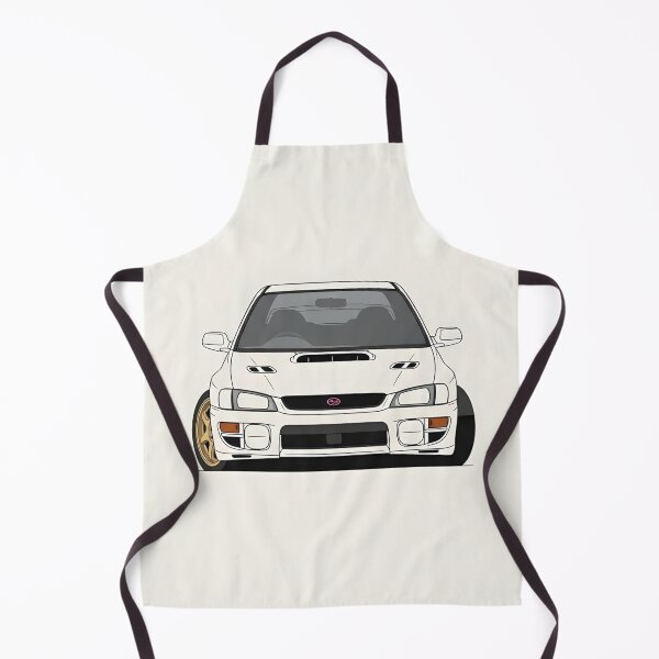 Item preview, Subaru Impreza WRX STI 1999 Front View Classic JDM Rally Car Minimalist Illustration designed and sold by Motorline44.