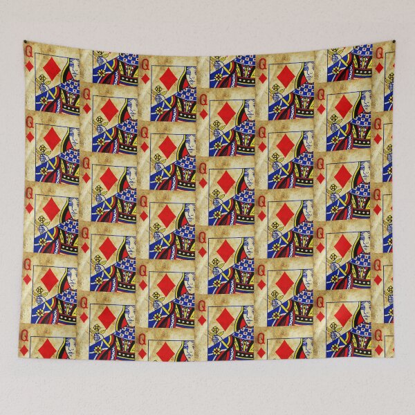 Item preview, Vintage Queen of Diamonds Playing Card designed and sold by Kiddygifts.