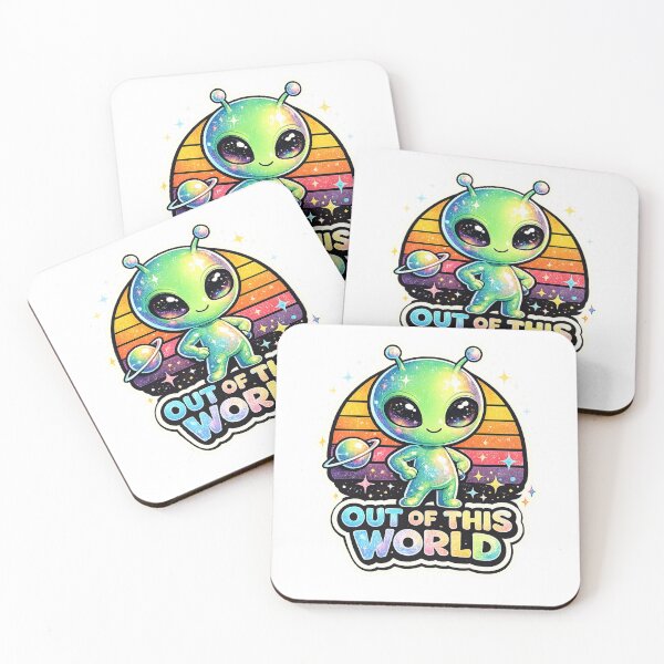 Item preview, Out Of This World Cute Alien designed and sold by RetroPop23.
