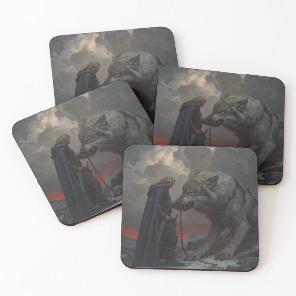 Item preview, Tyr and Fenrir designed and sold by NordicDreams.