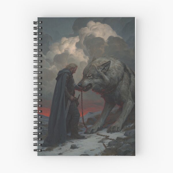 Item preview, Tyr and Fenrir designed and sold by NordicDreams.