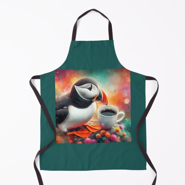 Item preview, Puffin Drinking Coffee: “Puffin Pour Over” designed and sold by The Coffee Critters.