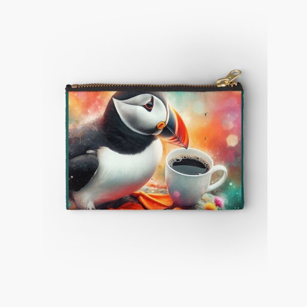 Item preview, Puffin Drinking Coffee: “Puffin Pour Over” designed and sold by The Coffee Critters.