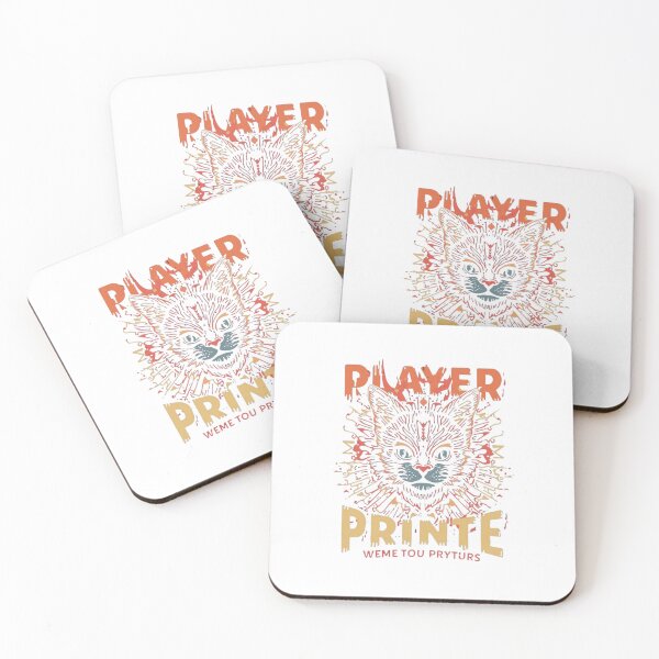 Item preview, Player Printe – Vibrant Cat Illustration designed and sold by Joyfulfabric.
